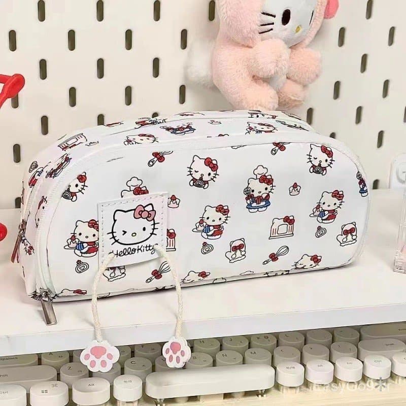 Hello Kitty KTcat impresso dos desenhos animados de alto valor, alunos bonitos de grande capacidade, papelaria de várias