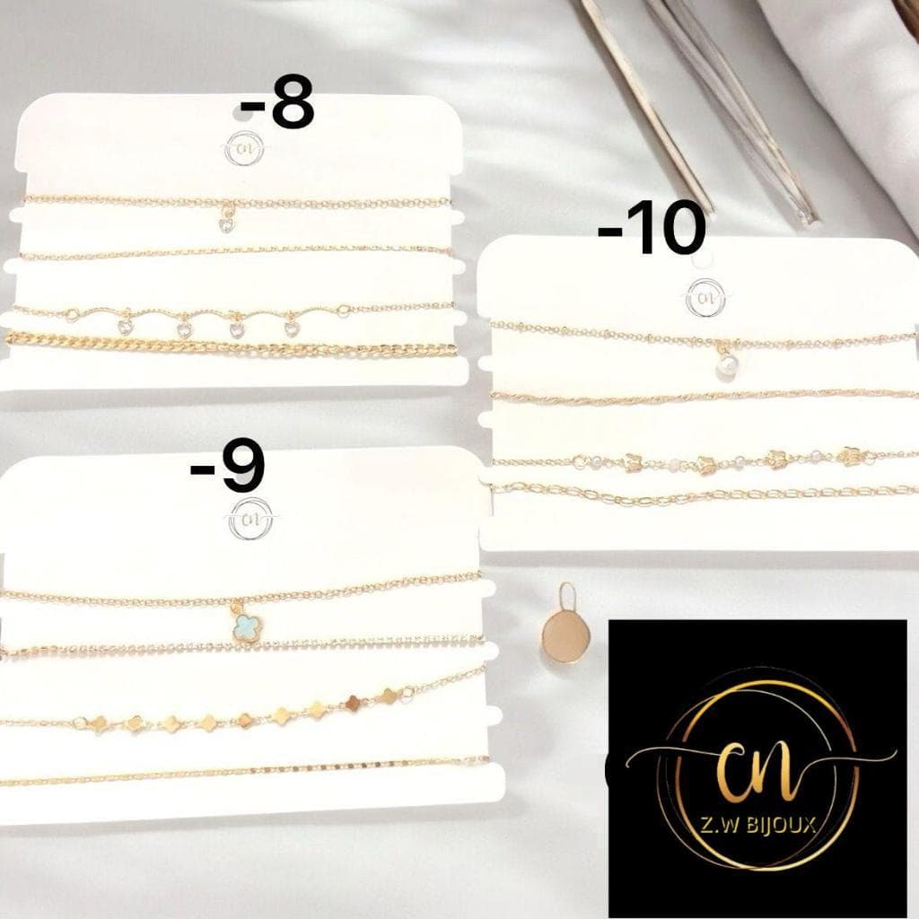 Z.W BIJUX  -  04 Choker Luxo Colar Prata Dourado colar festa 2025