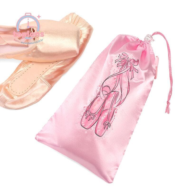 TOPLA Bolsa De Dança De Malha Portátil Armazenamento De Sapatos Com Cordão Respirável Para Balé De Meninas