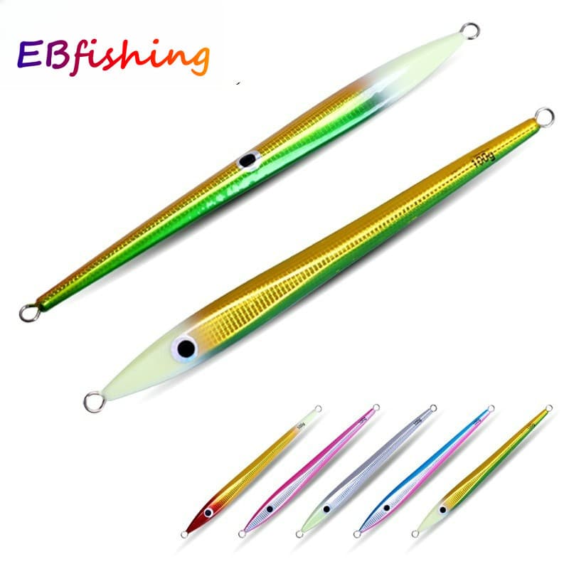 Jig De Pesca Glow Lead Jigs 60g/80g/100g/200g/300g/400g Iscas Em Mar Profundo/Artificiais De Arremesso De Jigging Lento