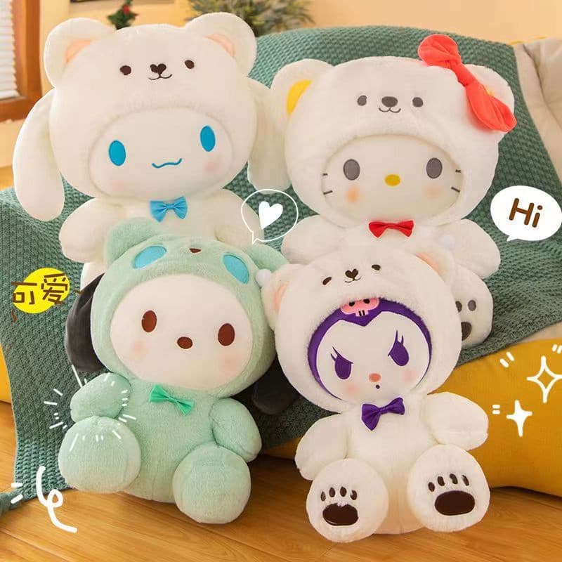 Brinquedo de pelúcia Sanrio Cinnamoroll, brinquedo de pelúcia Cinnamoroll coraçãozinho, brinquedo de pelúcia Sanrio.