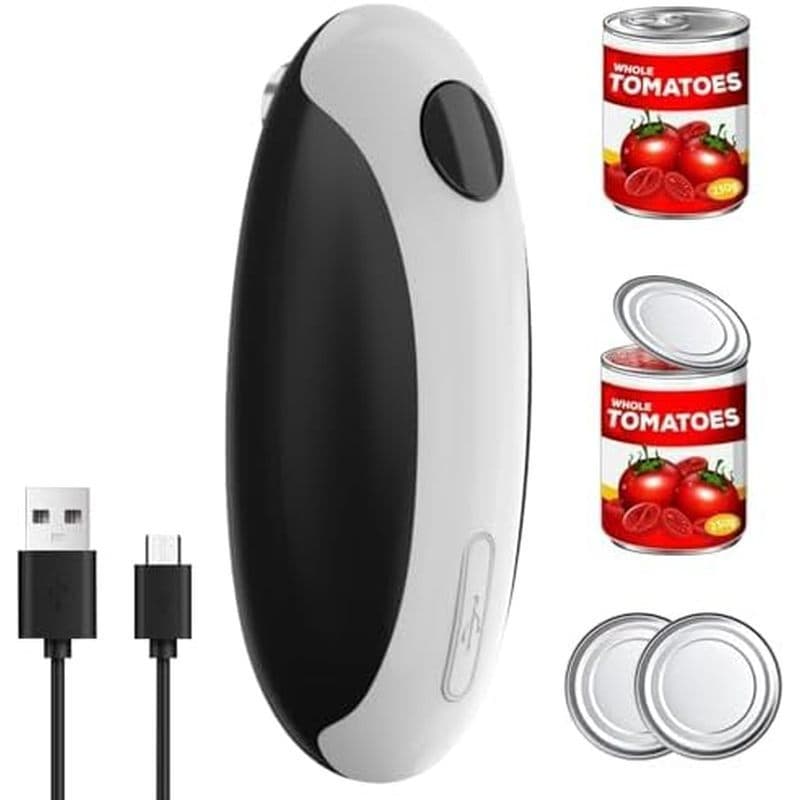 Abridor De Latas Elétrico Lado Suave Frasco De Lata Portátil Ferramenta De Cozinha Prático Garrafa Automática Fácil De U