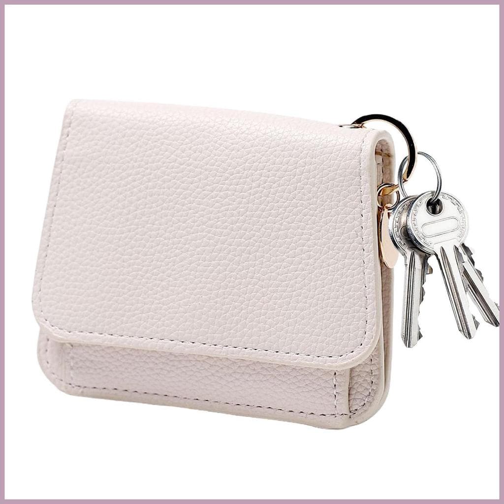 Carteira Pequena Feminina Couro PU Tri-Fold Compacto Dinheiro Titular Portátil Bolsa De Moedas Para Mulheres Esposas Mãe