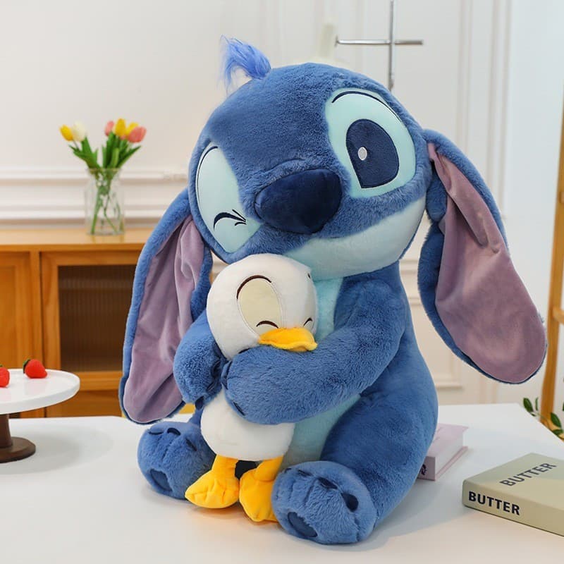 Brinquedo de pelúcia fofo do Stitch, boneco de pelúcia macio e adorável do Stitch em estilo cartoon, presente de pelúcia