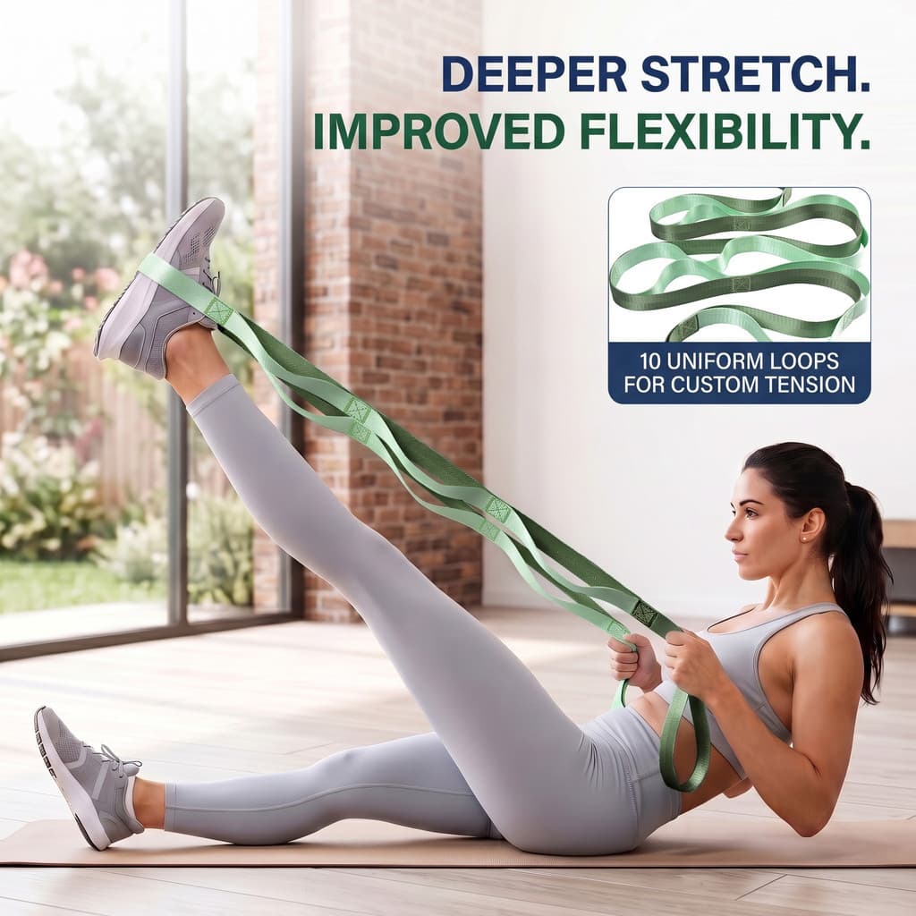 Amazon mesmo estilo yoga faixa elástica faixa de tensão exercício de Fitness não elástica corda de yoga fisioterapia fai