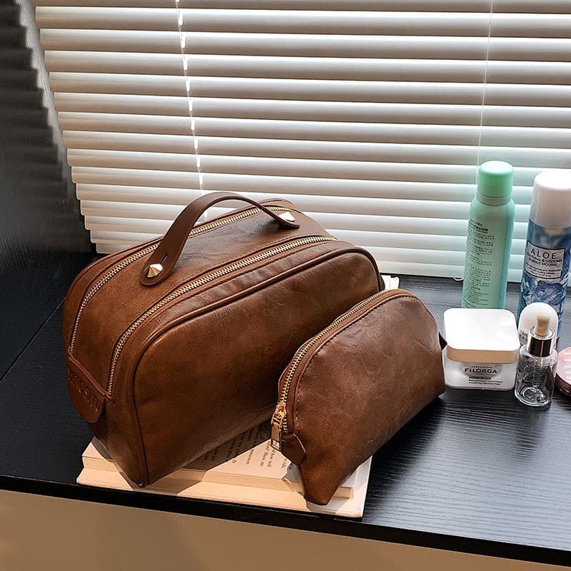 Saco de armazenamento de cosméticos portátil para portátil simples elegante criança-mãe saco cosmético saco de higiene p