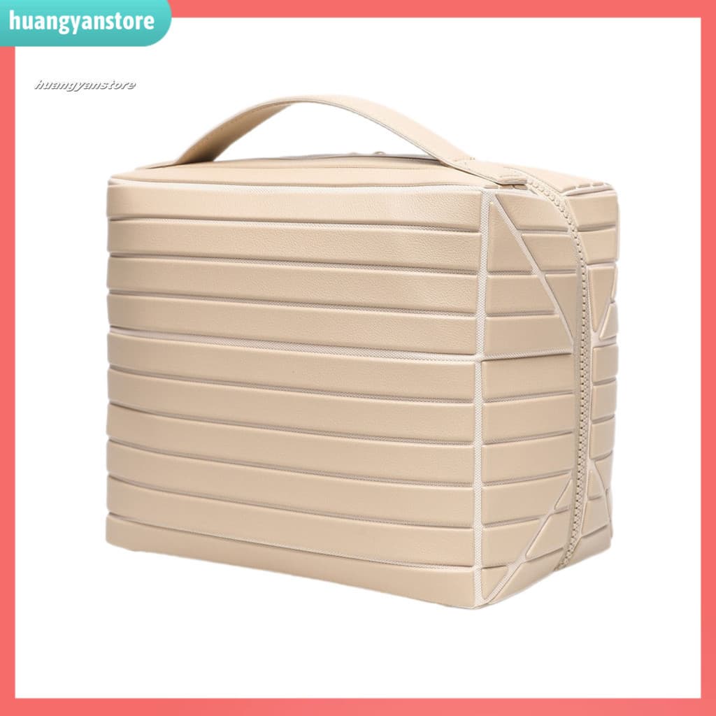 Waterproof Makeup Bag Skincare Product Foldable Travel with Removable Divider – Portable Cosmetic Organizer for for So