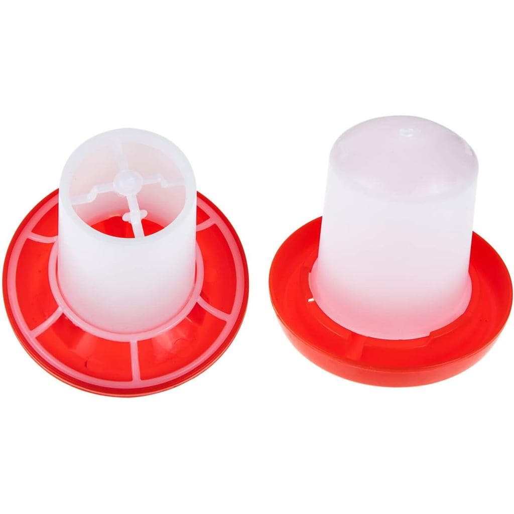 IMIKEYA 1 Conjunto de Comedouro para Codornas, Comedouro para Pintinhos, Bebedouro para Codornas, Pequeno Comedouro para