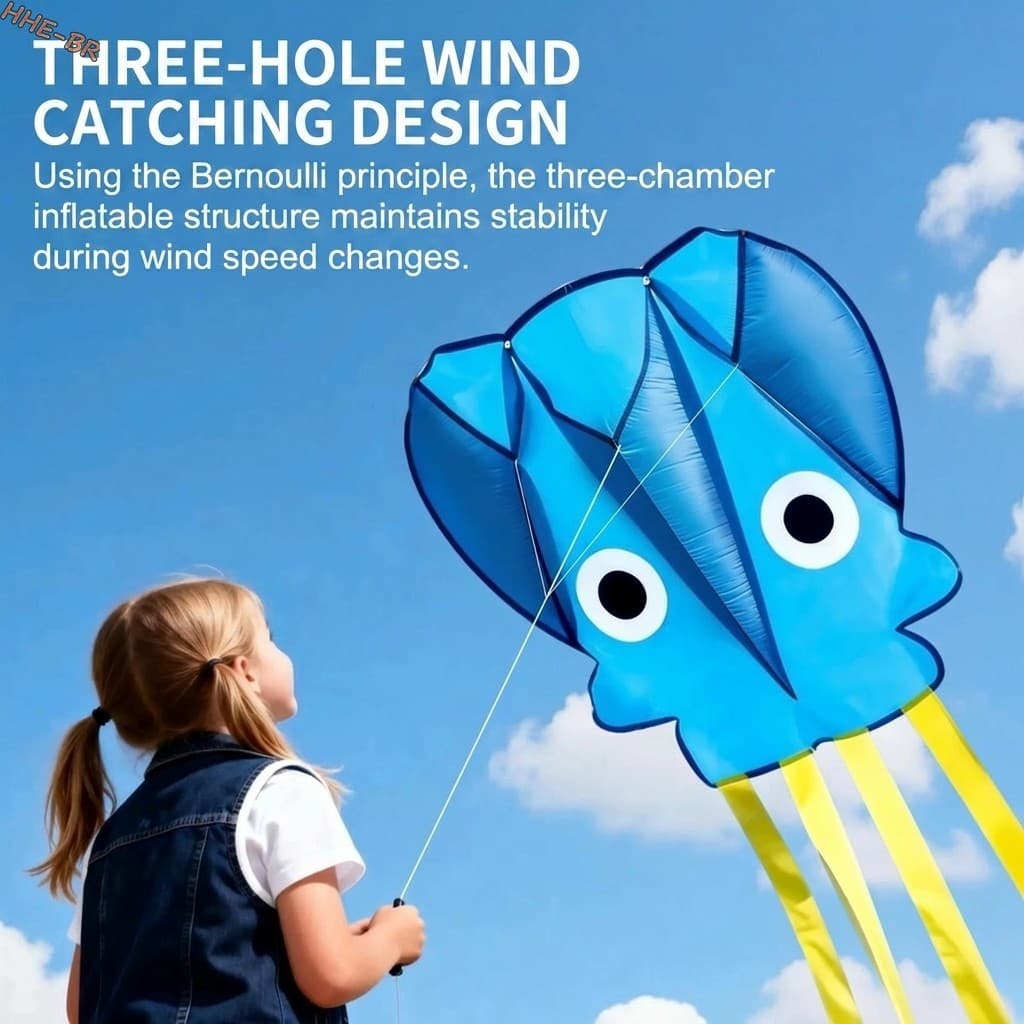 Octopus Kite Para Crianças-Brinquedo Ao Ar Livre Easy Fly Áreas Cênicas