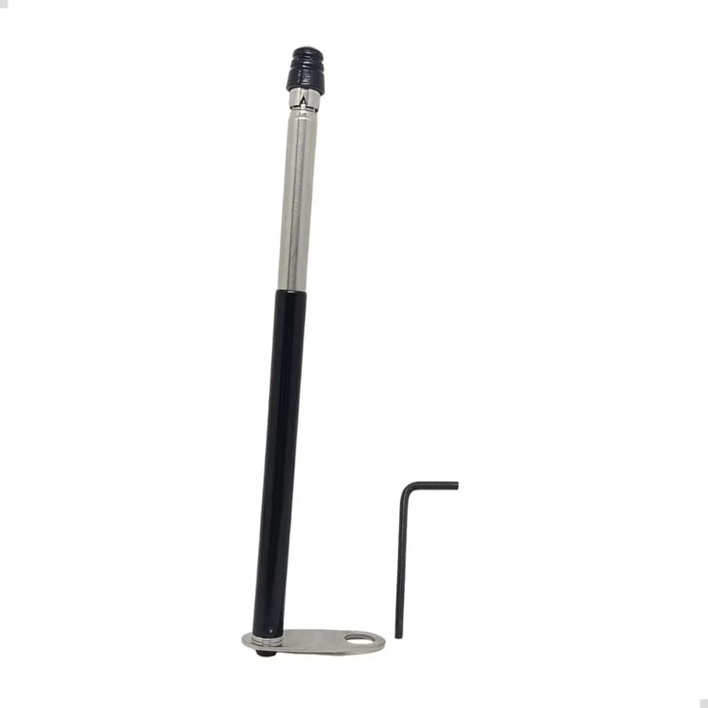 ANTENA CORTA PIPA 6 ESTAGIOS RETROVISOR PRETA  REF M6A MARCA JOJAFER