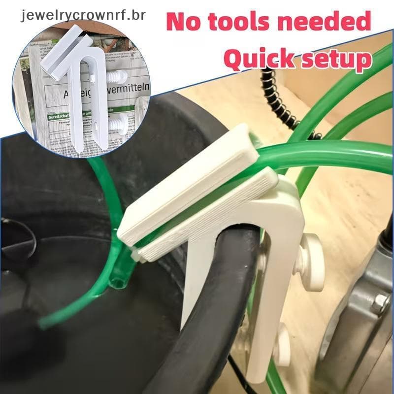 Suporte De Mangueira De Jardim Com Clipe De Borda Para Armazenamento Prático De Água Em Buets E Jardins
