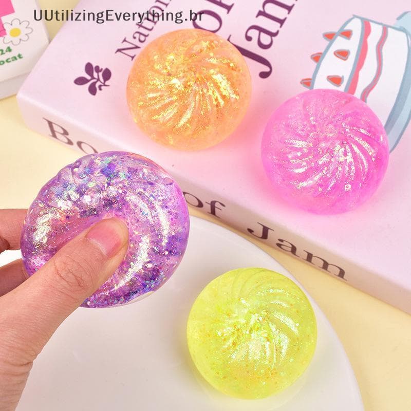Brinquedo Colorido Do Aperto Bolinho Brilho De UUTIL-Squishy Sensorial Alívio Estresse