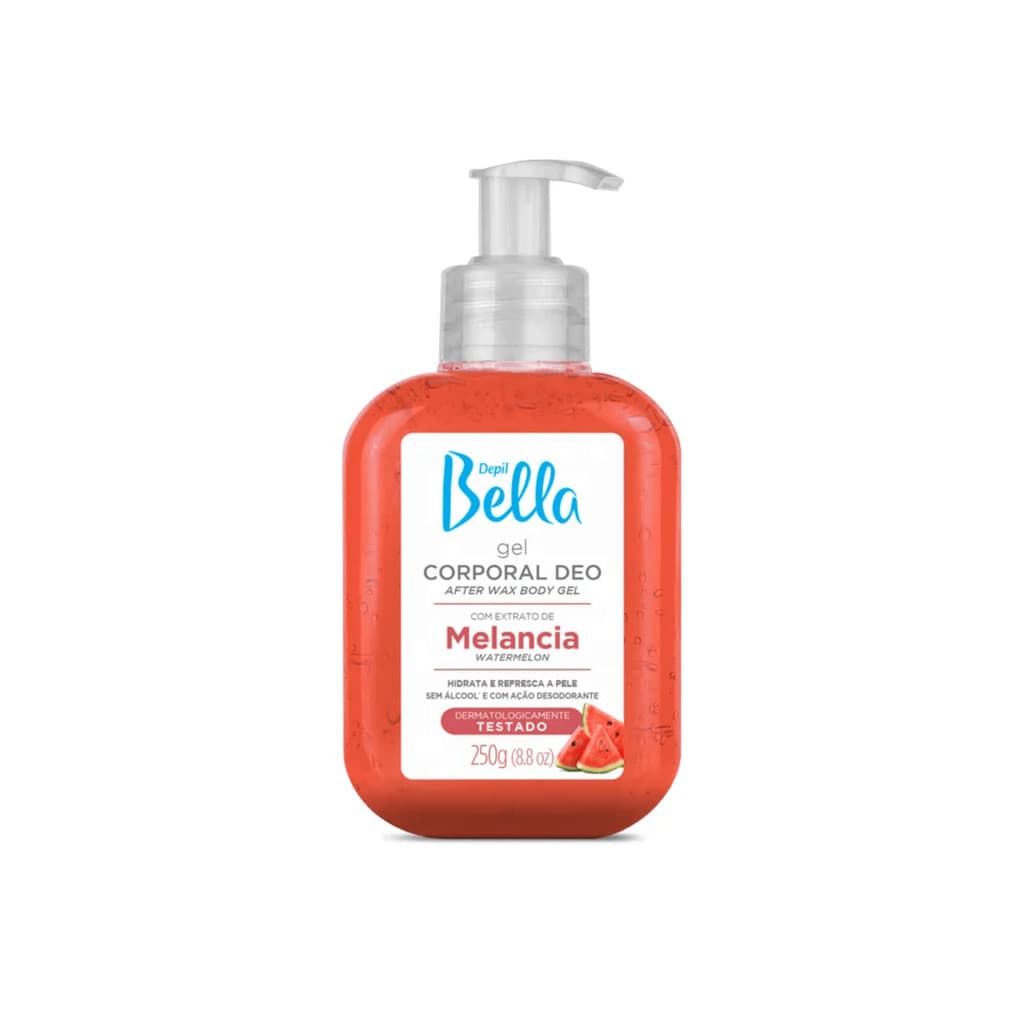 Gel Corporal Deo Melancia Depil Bella 250g