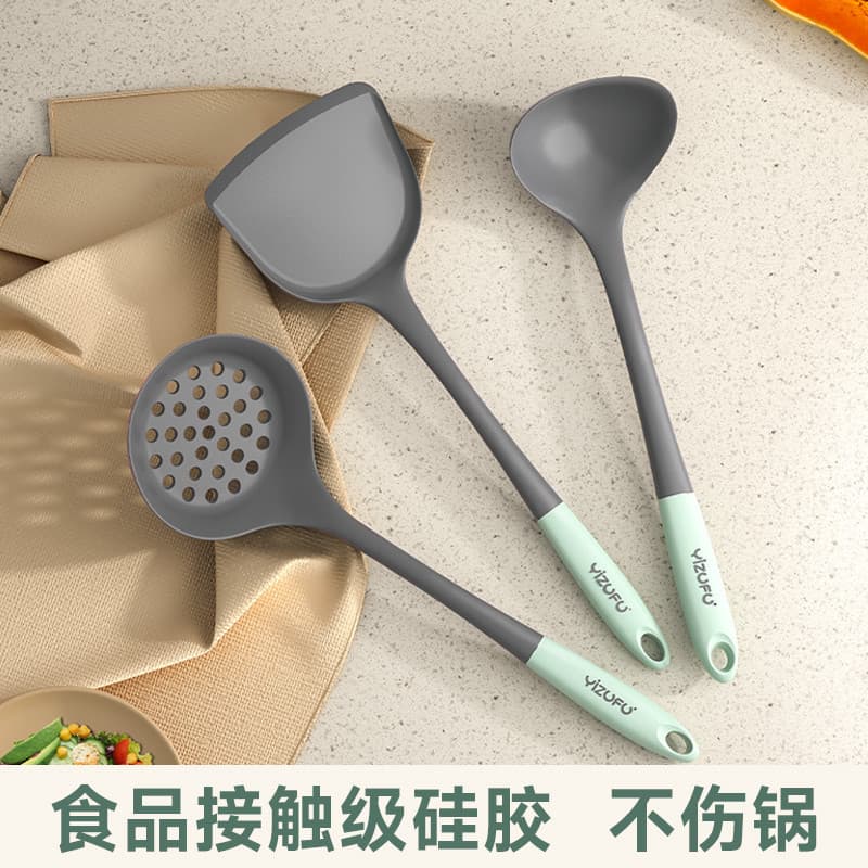 Espátula de Silicone de qualidade alimentar, panela antiaderente, espátula especial, conjunto de espátula de cozinha dom