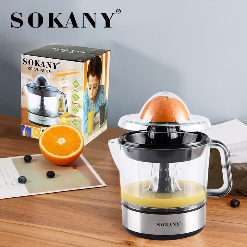 Espremedor de laranja elétrico alemão SOKANY Espremedor de laranja doméstico Espremedor de frutas Separação de suco de r