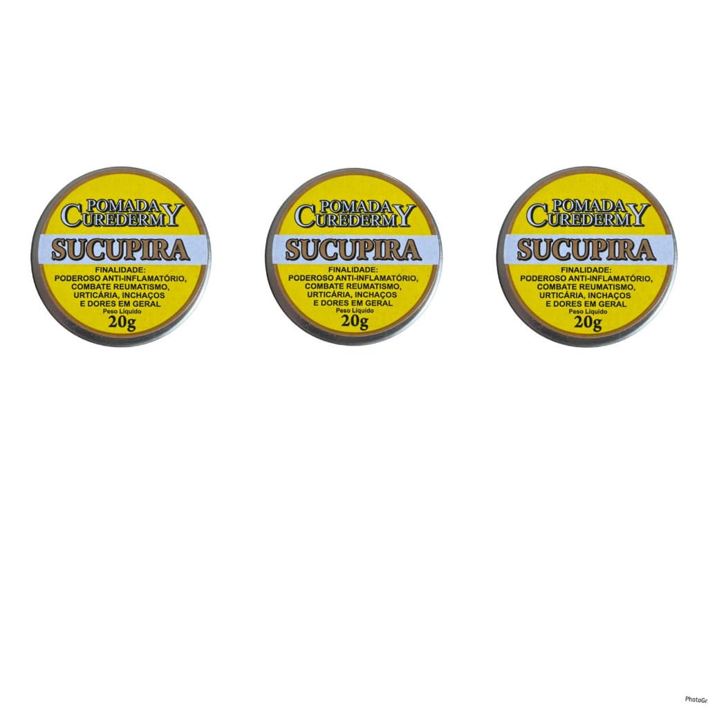 3 UN Pomada Curador Sucupira - 20g