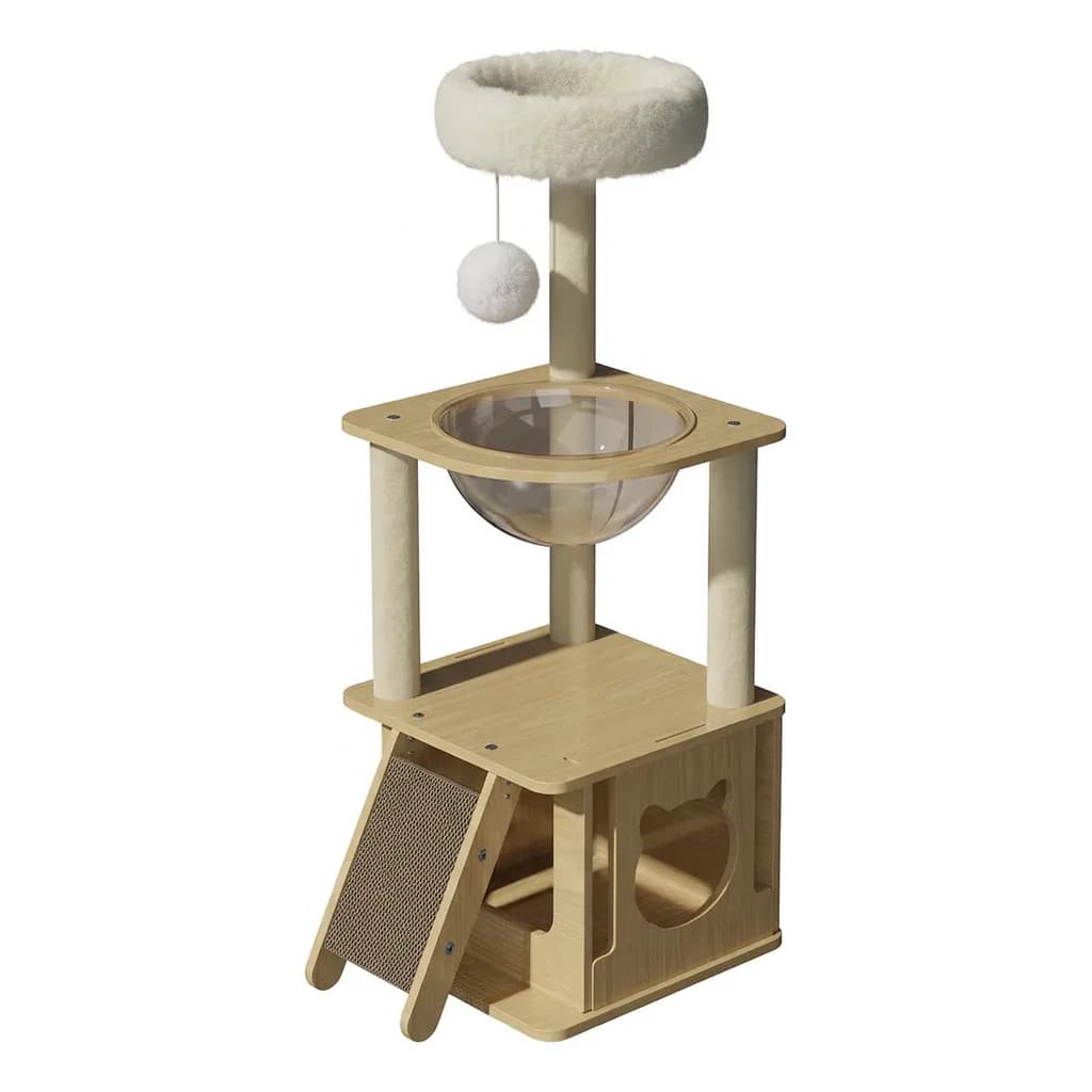 Torre Para Gatos Arranhador Com Tobogã 95cm
