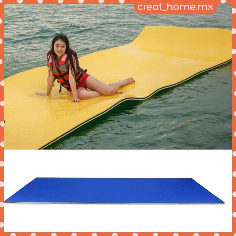 [Creat_home] Tapete Flutuante De Água Confortável À Prova De Intempéries Rio Almofada De 2 Camadas 110x40cm Para Jogos
