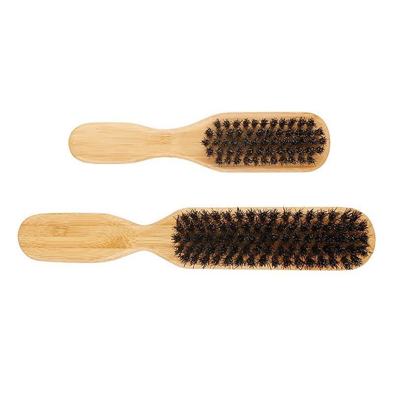 [lovego] Escova De Limpeza De Cerdas De Javali Com Cabo De Madeira , Barba Antiestática , Barbeiro , Ferramentas De Barb
