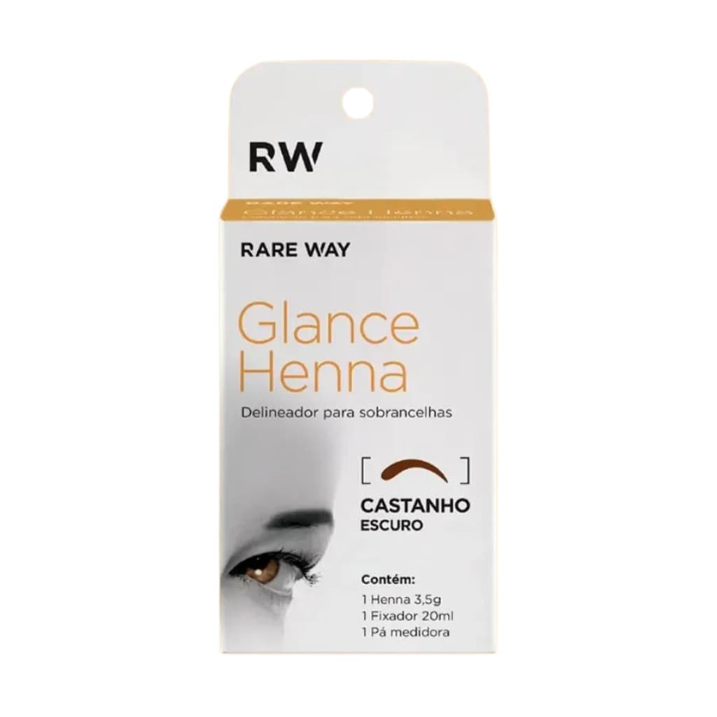 RARE WAY GLANCE HENNA CASTANHO ESCURO 3,5G