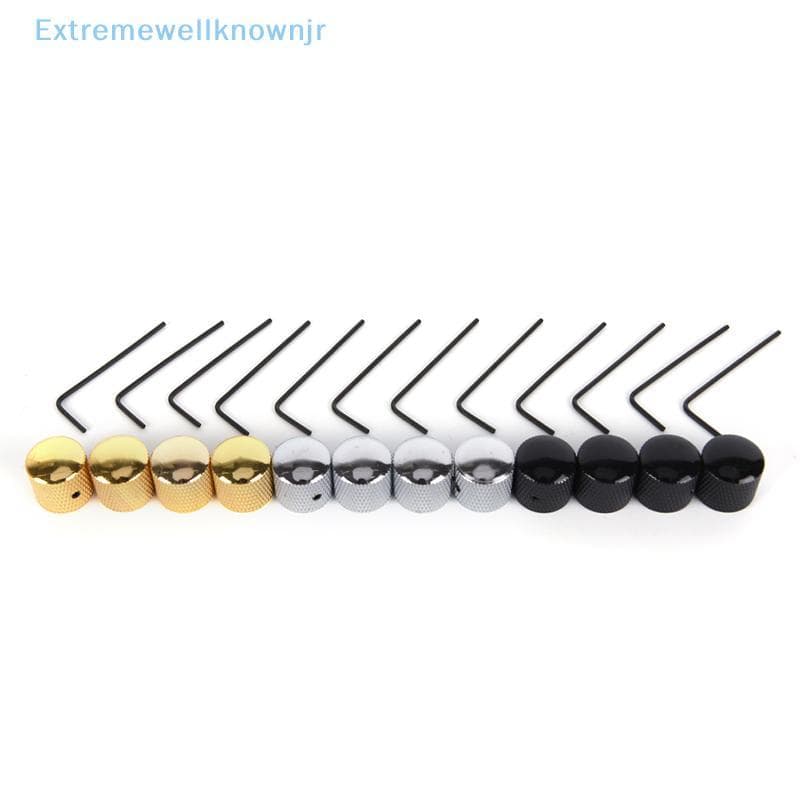 EJBR 4 Peças De Metal Elétrico Baixo Guitarra Botões De Controle De Tom De Volume Cúpula + Chave Quente