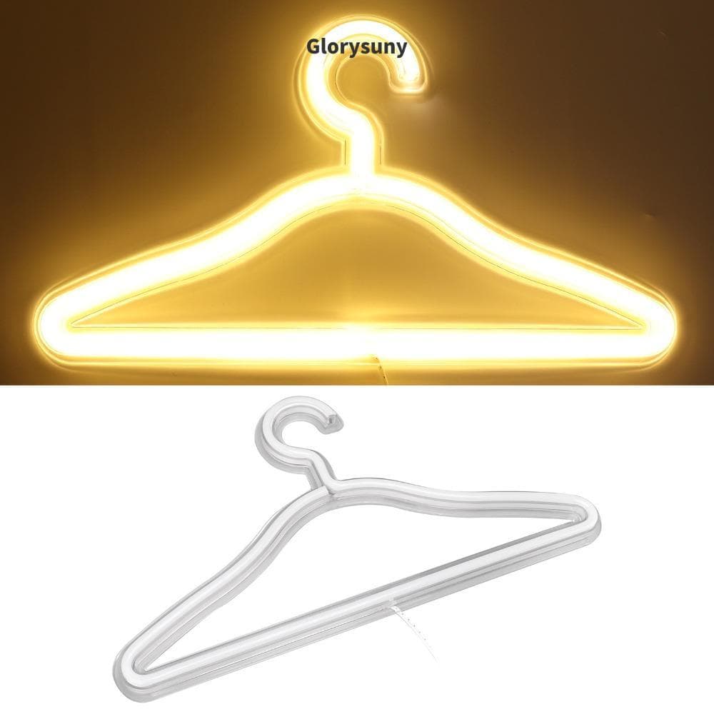 Sinal De Néon LED GLORYSUNY , Luz Quente Alimentada Por USB Neon , Cabide 5V Portátil