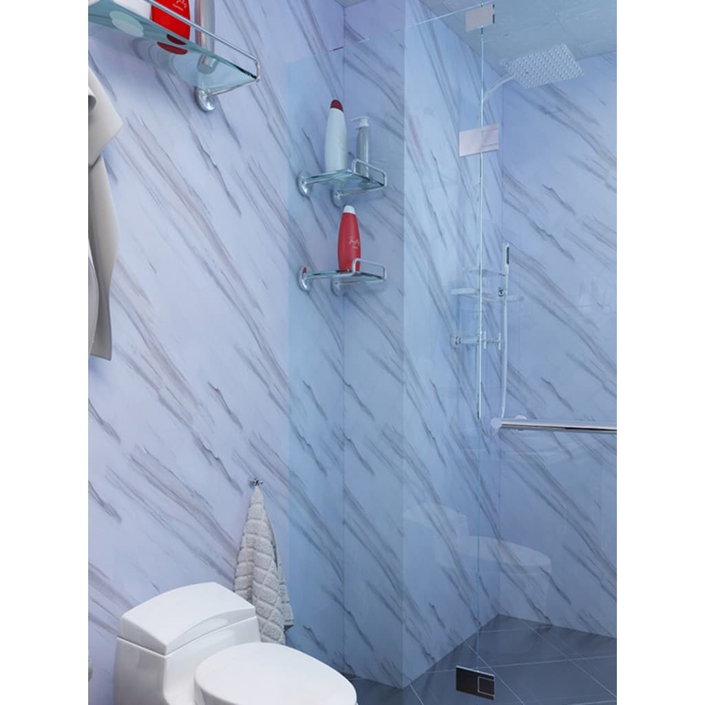 Imitação de mármore padrão toalete papel de parede à prova dwaterproof água cozinha à prova de óleo adesivo decoração do