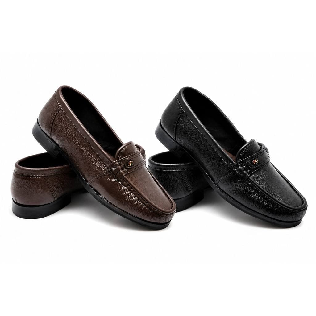 Kit 2 Sapato Mocassim Social Couro Legítimo Masculino
