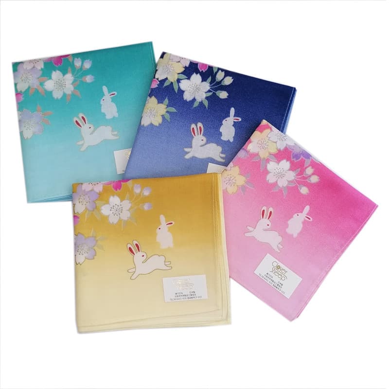 Lenço estampado importado do japão, lenço fino de algodão absorvente, lenço quadrado, decoração feminina, presente