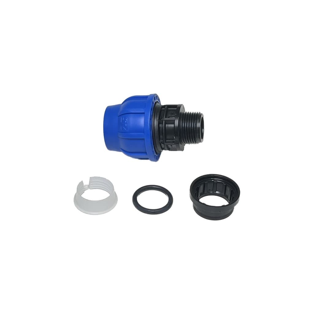Adaptador Pead 25mm X 1/2" Rosca Macho Irritec