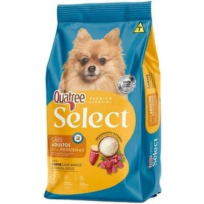 QUATREE SELECT 3KG ADULTOS CARNE RAÇAS PEQUENAS
