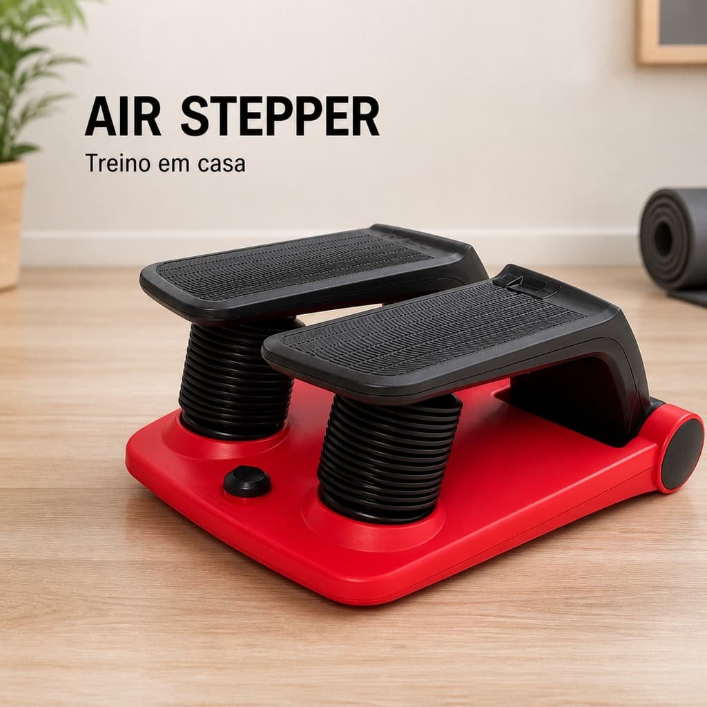 Air Stepper Simulador de Caminhada Compacto com Pedais para Exercícios em Casa