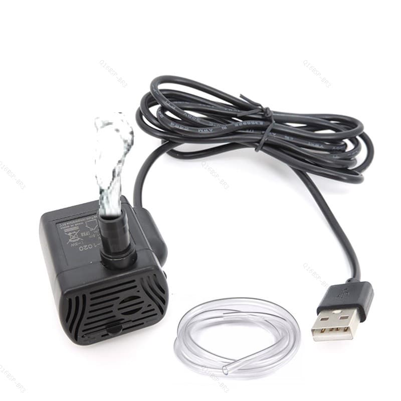 5V USB Bomba De Água mini mirco DIY Filtro Aquário Baixo Ruído Motor Sem Escova Acessórios Ajustáveis Submersível 200L/H
