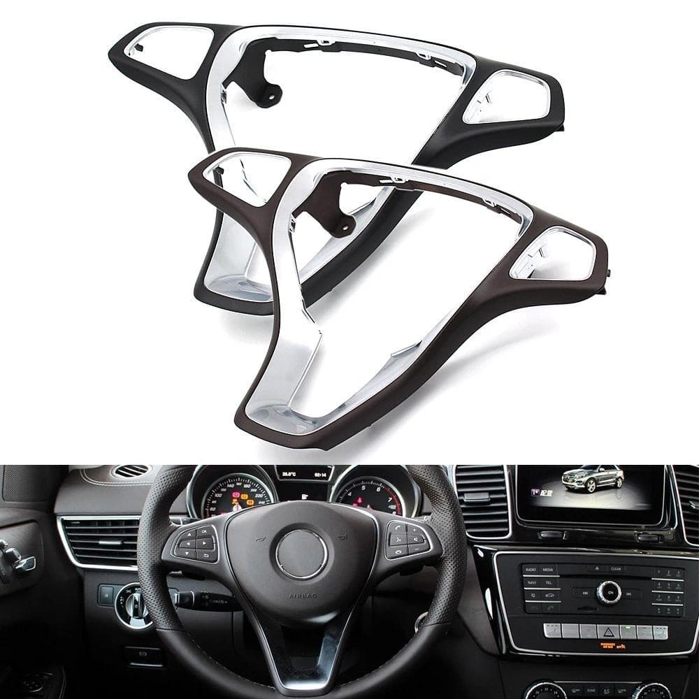 Interior Do Carro Volante Chrome Capa Painel Guarnição Substituição Para Mercedes Benz GLE GLS Vito V Classe W166 W292 W