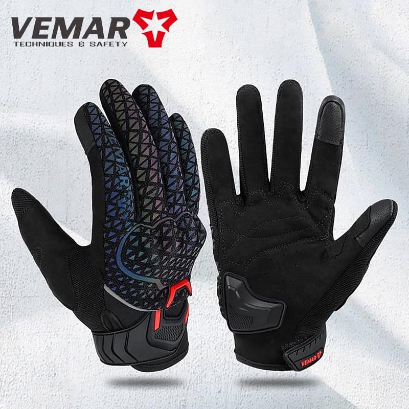 VEMAR Luvas De Motocicleta Verão Malha Respirável Moto Bicicleta Ciclismo Das Mulheres Dos Homens Tela Toque Motocross D