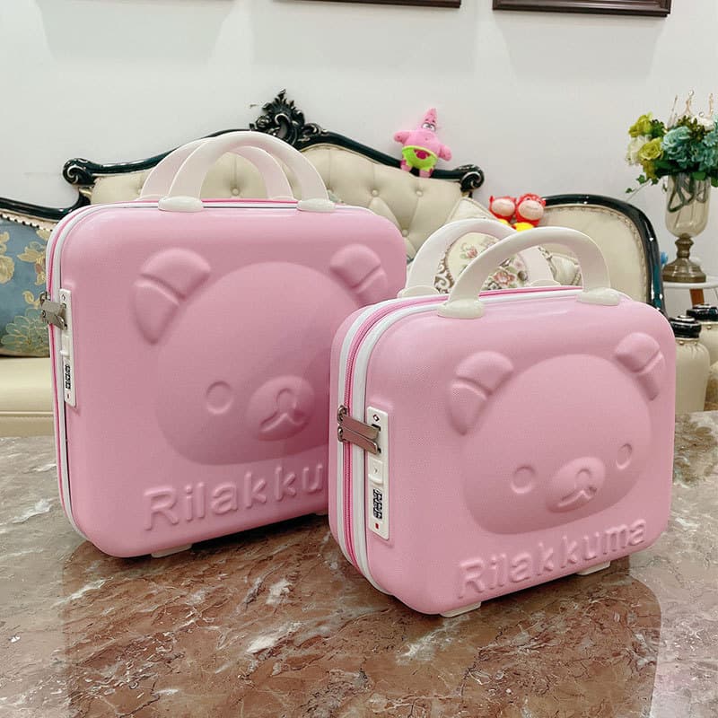 Lembrança portátil bagagem novo estilo maquiagem pequena caixa 47cm dos desenhos animados bonito Anime pequeno leve comb