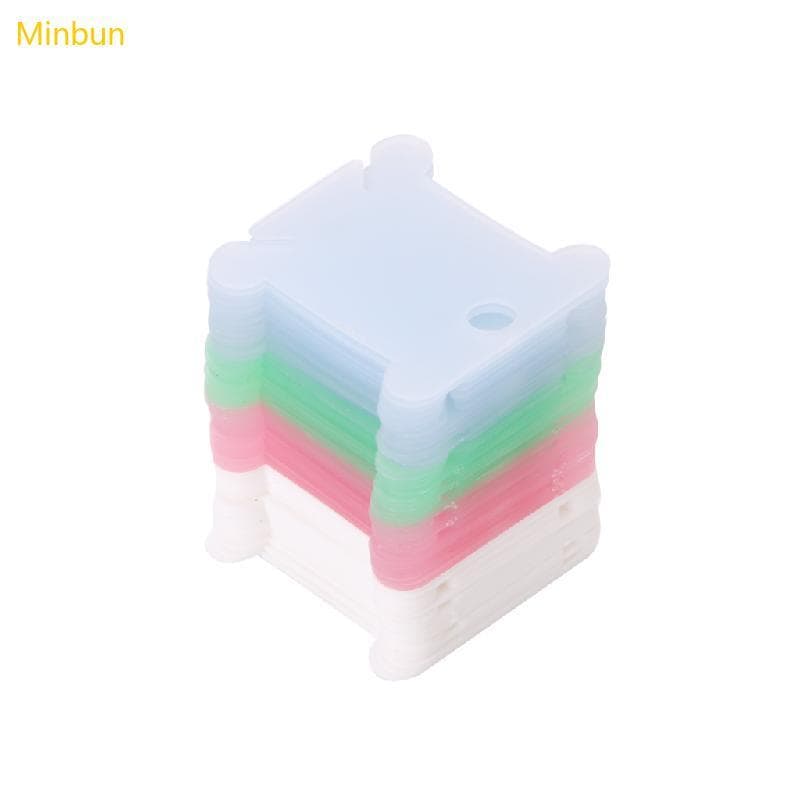 Minbun 50 Unidades Bobina Linha Para Bordado Suporte Armazenamento Ponto Plast