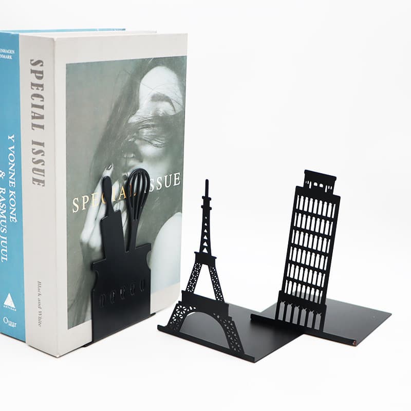 Suporte de Livros de Metal Criativo em Estilo Cartoon, Suporte de Livros de Mesa para Livros em Inglês, Decoração Person