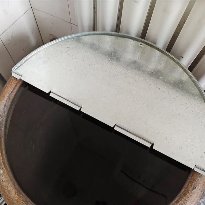 Tipo Universal cabeça do tanque balde capa grande diâmetro Super grosso dobrável fogão redondo antiquado ferro branco ga