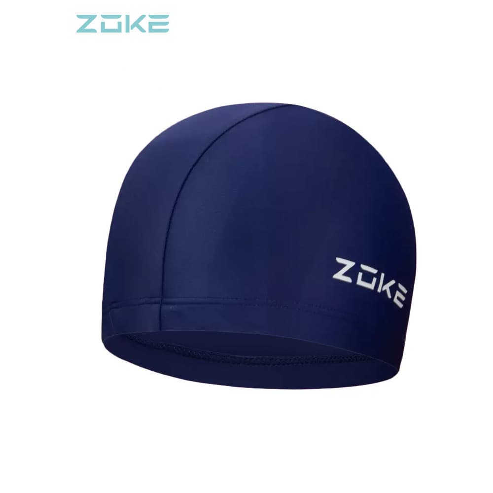 Zoke zke touca de natação pano adulto masculino feminino cuidados com o cabelo confortável sem estrangulamento proteção