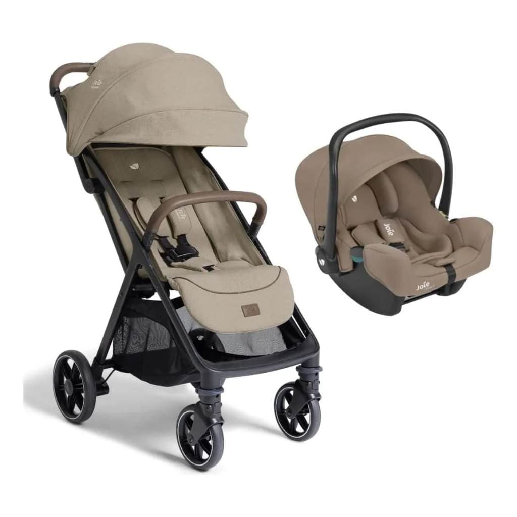 Carrinho de Bebê Parcel LX Areia Sandstone + Bebê Conforto I-Snug Marrom Cashew – Joie DO