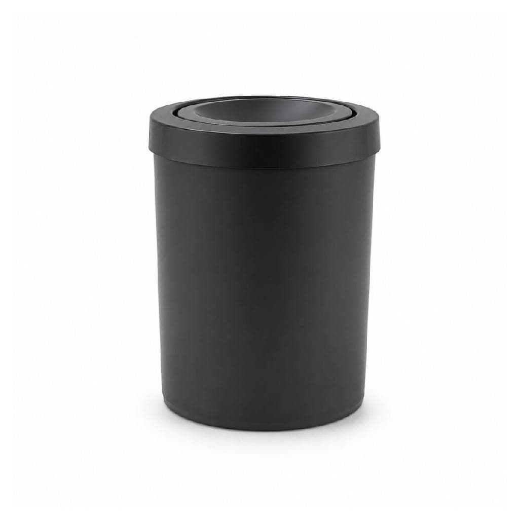 Cesto de Lixo com Tampa Flip Preto 15L Larplasticos