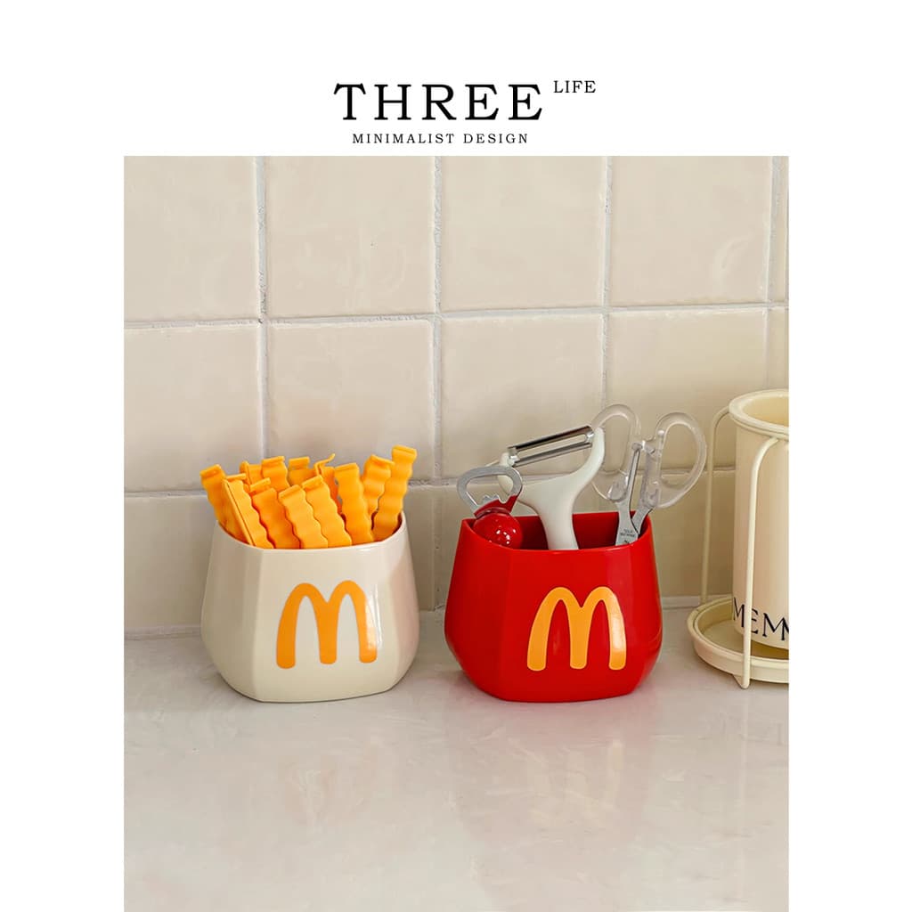 Tlife · Mcdull · Clipe de vedação para geladeira magnética doméstica, clipe para lanche de batatas fritas, portátil, à p