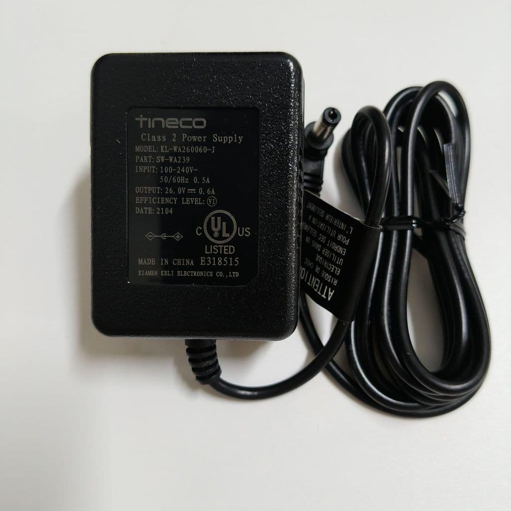 Lavadora de piso TINECO TINECO TINECO Wan FW25M-01 FW100100Cabo carregador adaptador de energia CN 26V