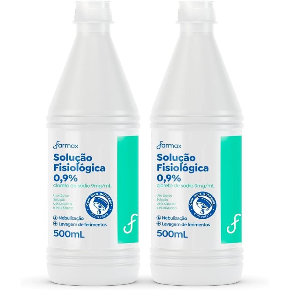 KIT C/2 SORO FISIOLÓGICO FARMAX 500ML