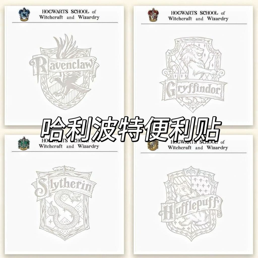 Pequeno livro vermelho mesmo estilo Harry Potter série universitária Post-it notas Retro de alto valor estudante aprendi