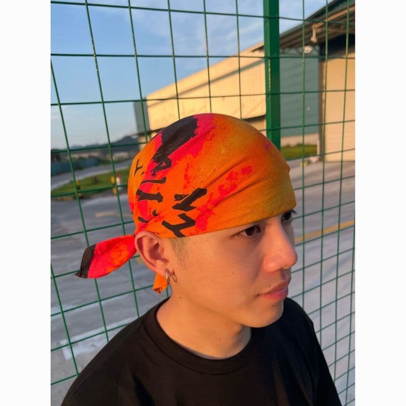 Fonte pintada à mão padrão tigre lenço de algodão puro lenço quadrado ao ar livre passeio rua esportes lazer All-Match H
