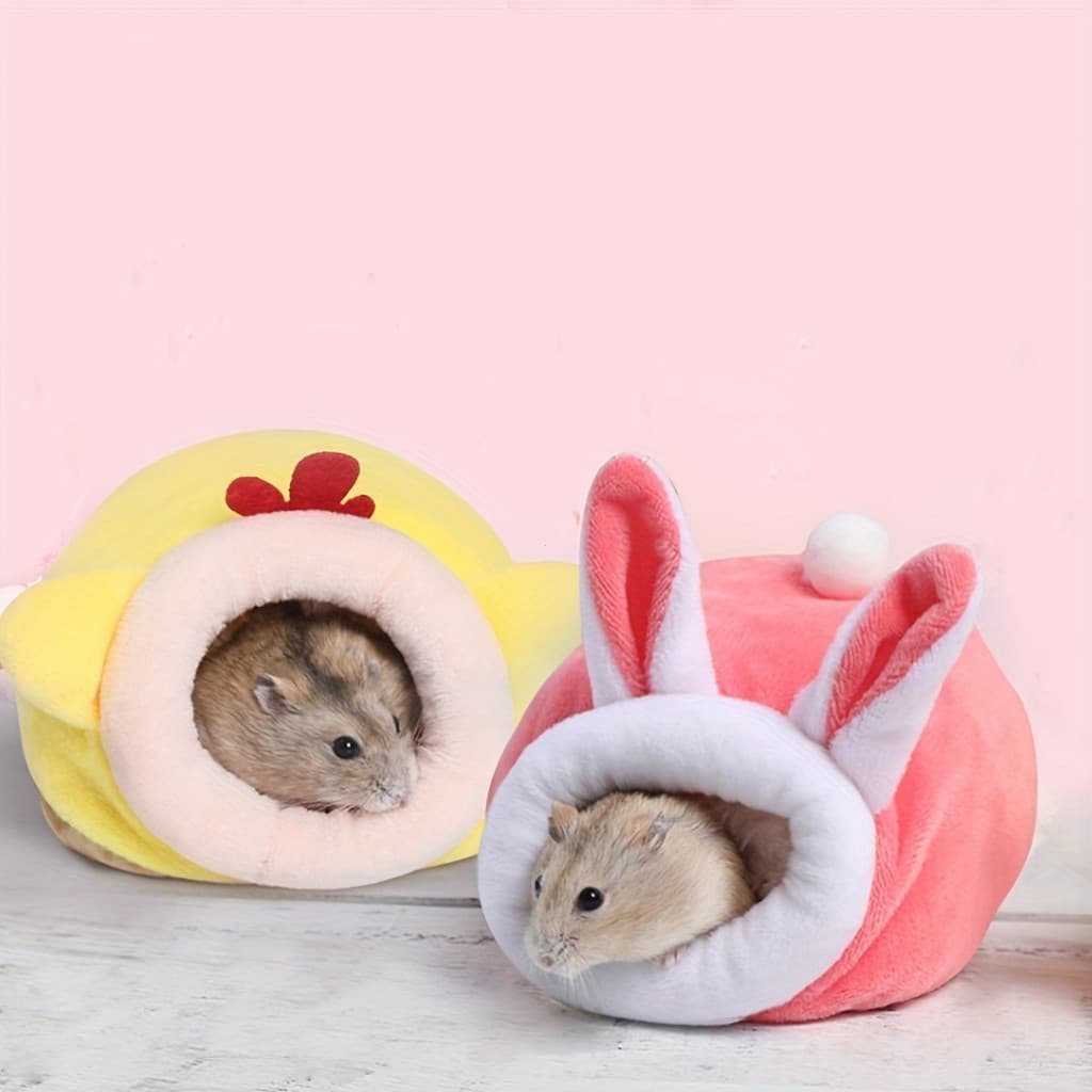 Ninho de Algodão Macio para Hamster, Acessórios para Gaiola, Abrigo Quente, Brinquedo para Rato, Chinchila e Pequenos An