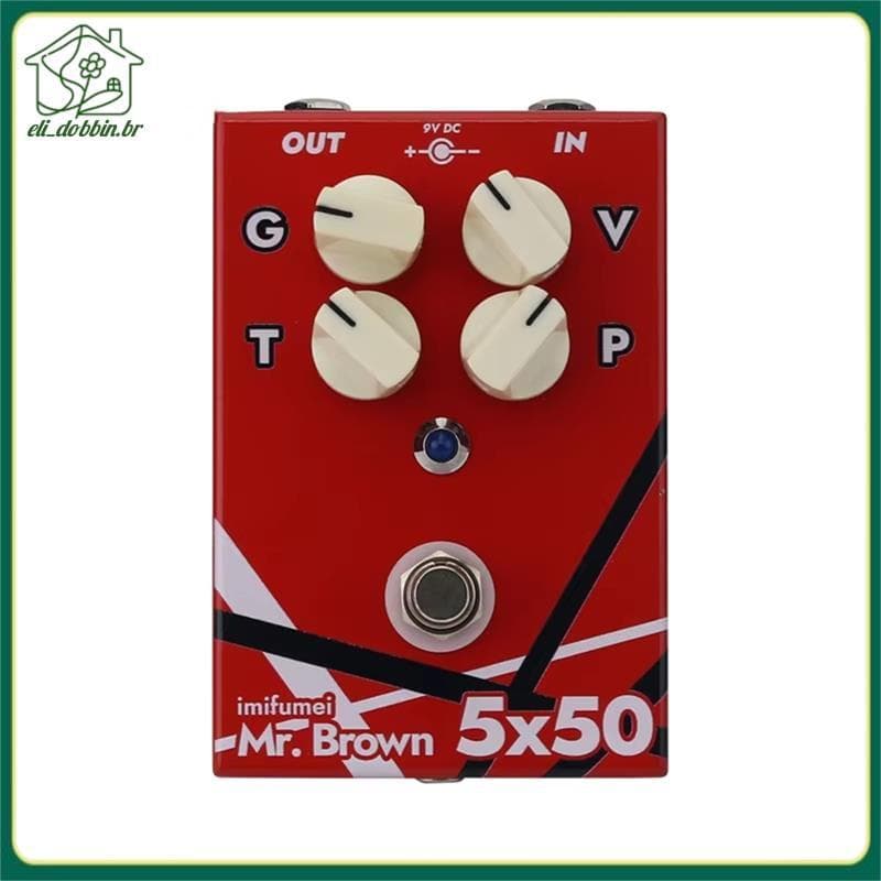 Substituição Do Pedal De Efeitos De Guitarra Elétrica De Distorção De Alto Ganho 5150-Mr . Para Brown 5X50 Som Marrom