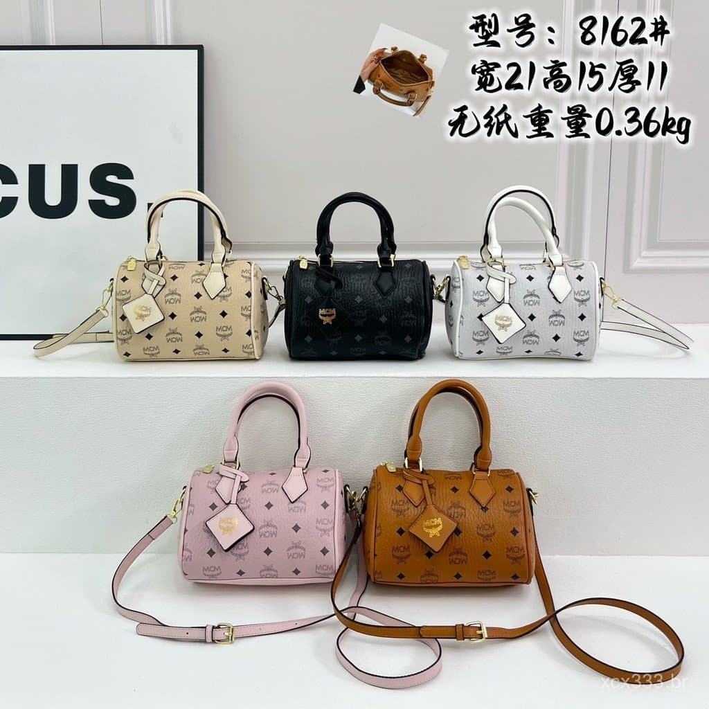 2026MCM bolsa crossbody bolsa de ombro bolsa feminina pequena bolsa quadrada bolsa mensageiro bolsa nas axilas Retro nic